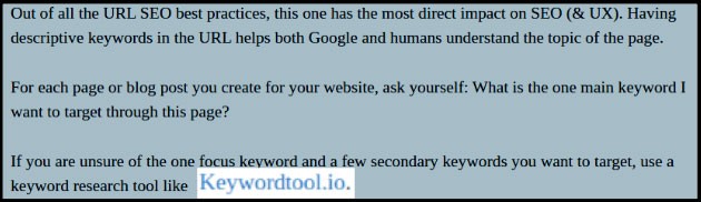 Anchor text backlinks
