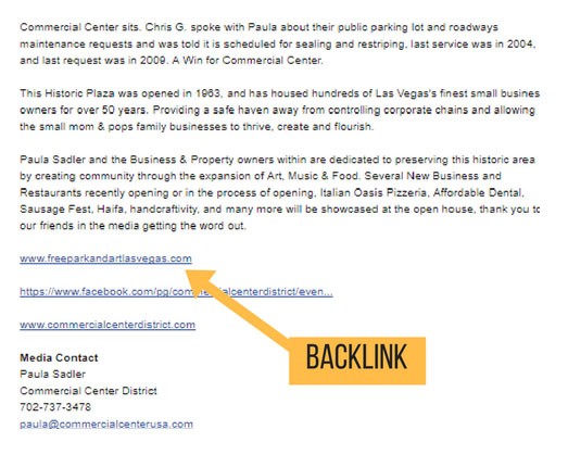 Check website backlinks