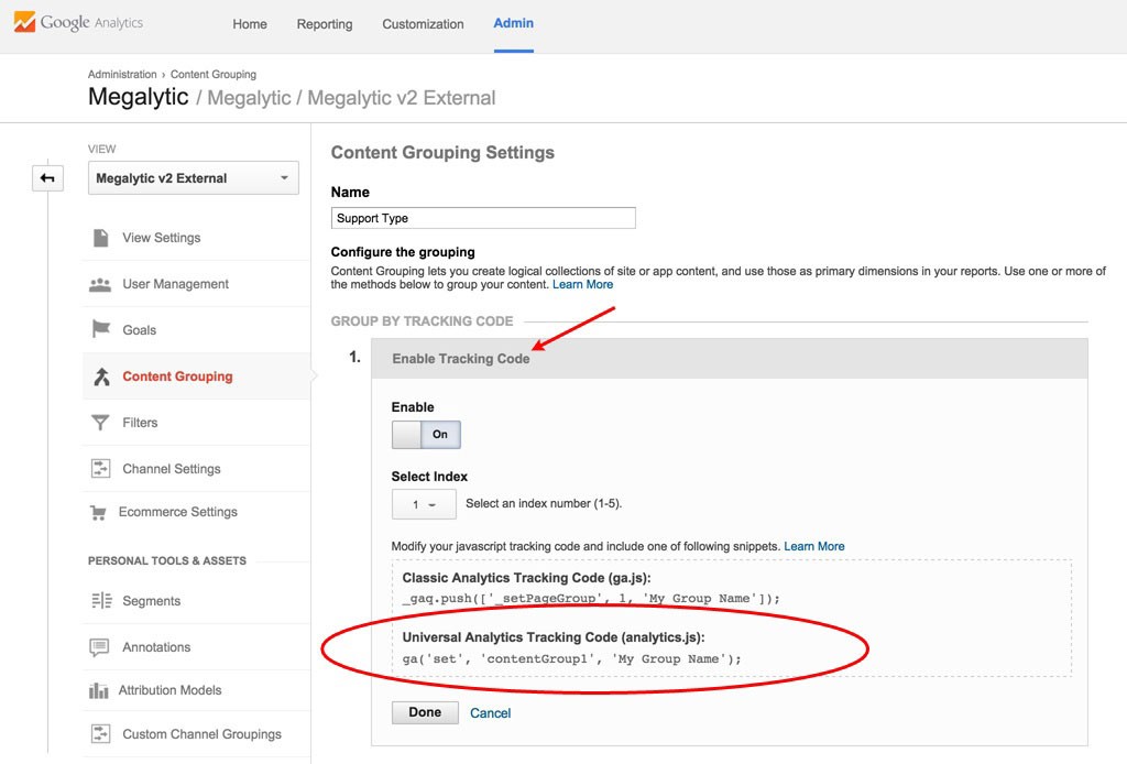 Content Grouping in Google Analytics