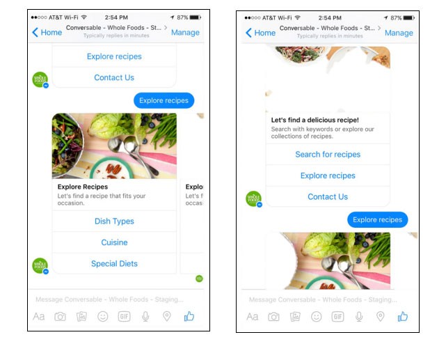 Facebook Messenger Chatbots