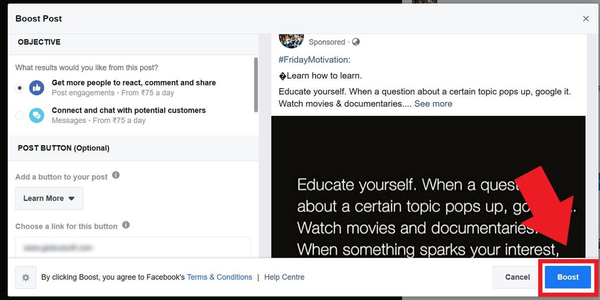 Get Faster Results with a Facebook Sponsored Post