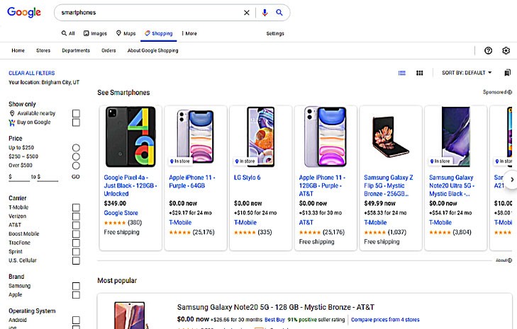 google adword price