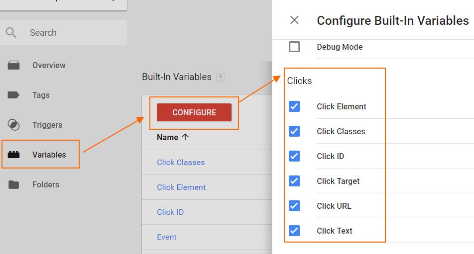 Google Analytics Click Tracking