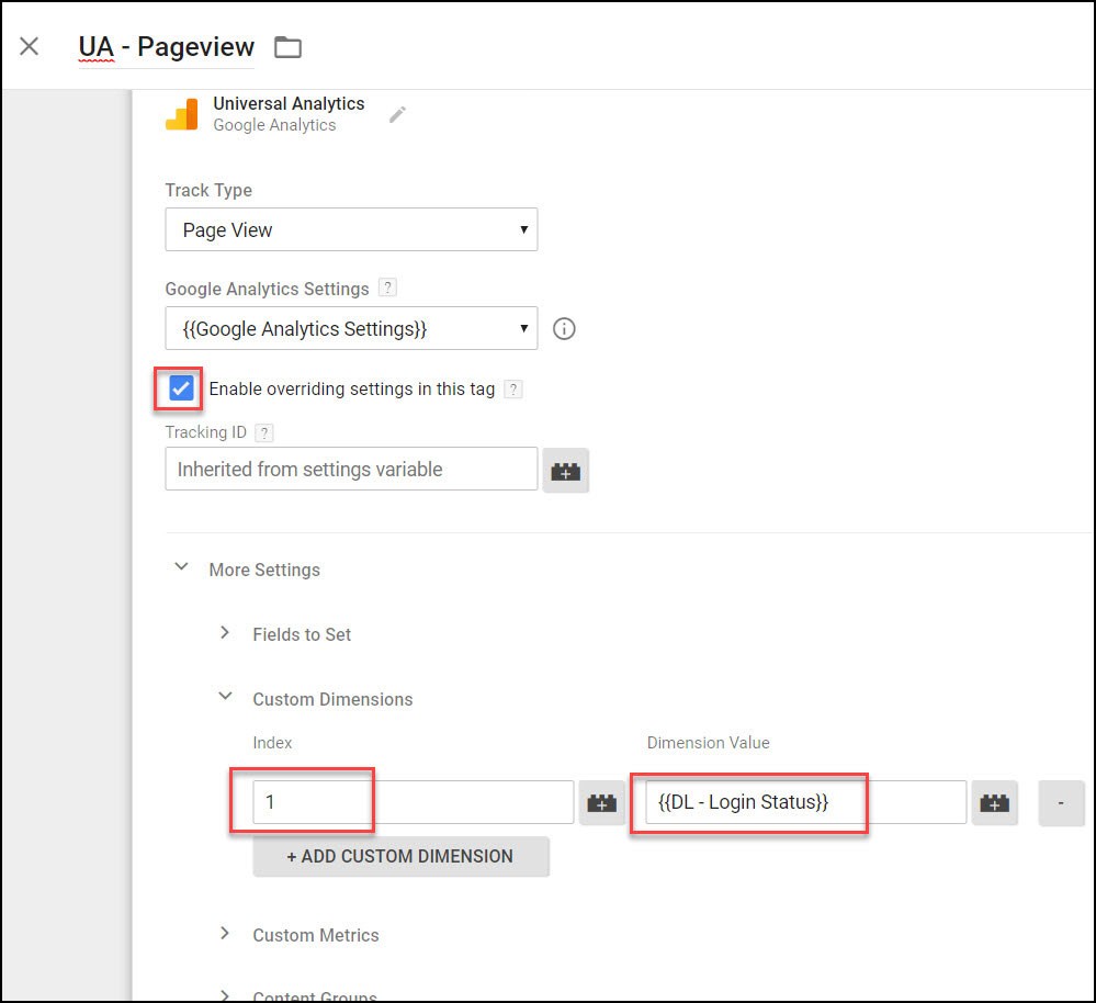 Google Analytics Custom Dimensions