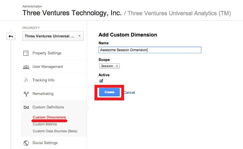 Google Analytics Custom Dimensions