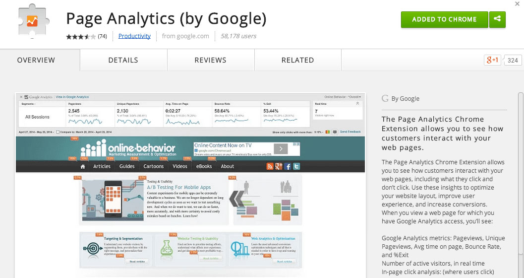 Google Analytics Heat Map