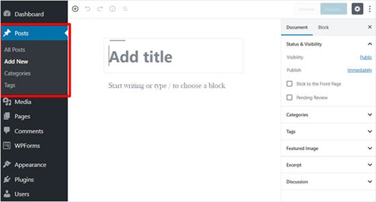 How to create a wordpress website for beginners