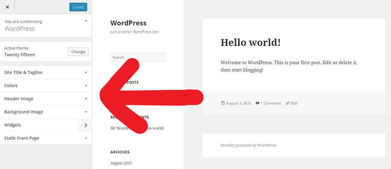 How to customize wordpress theme
