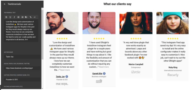 Testimonial plugin wordpress