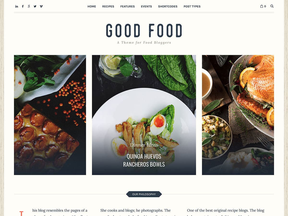 Top 6 WordPress Food Blog Themes